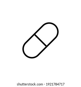 Capsule icon vector illustration logo template for many purpose. Isolated on white background.