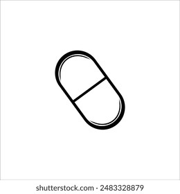 Capsule icon vector illustration logo design