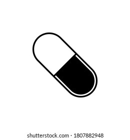 Capsule Icon vector illustration. Premium quality isolated flat icon.