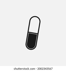 Capsule Icon.Vector illustration isolated on white background.Eps 10.