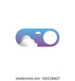  ilustración de cápsula paisaje de diseño de nube vector