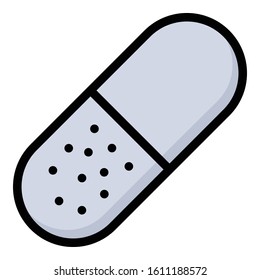 
Capsule Isolated Vector icon which can be easily modified or edit
