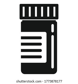 Capsule jar icon. Simple illustration of capsule jar vector icon for web design isolated on white background