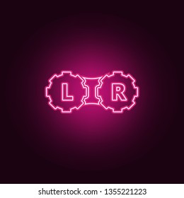 capsule for lenses icon. Elements of Medicine in neon style icons. Simple icon for websites, web design, mobile app, info graphics