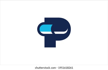 Capsule With Letter P Vector Logo Design Inspirations