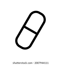 capsule line icon simple design perfect for all project