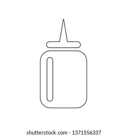 capsule for liquid icon. Element of Barber for mobile concept and web apps icon. Outline, thin line icon for website design and development, app development
