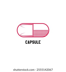 capsule log design in illustrator