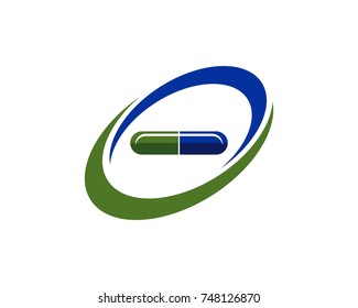 Capsule logo design template
