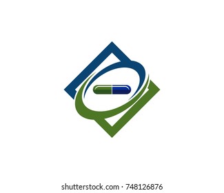 Capsule logo design template