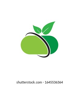 capsule logo icon vector template