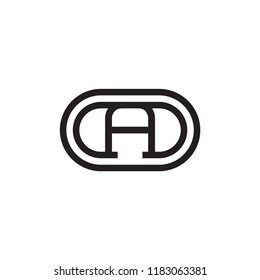 Capsule with A logo letter design