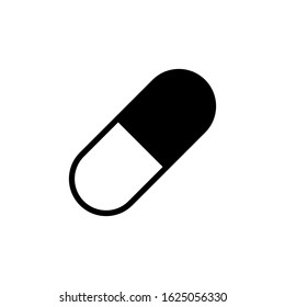 capsule - medical icon vector design template