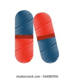 capsule medical isolated icon vector illustration design