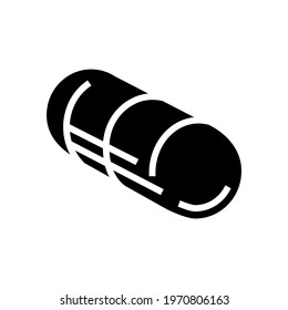 capsule medicament pharmaceutical production glyph icon vector. capsule medicament pharmaceutical production sign. isolated contour symbol black illustration