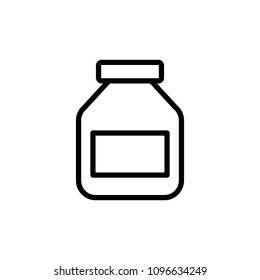 capsule medication icon. Element of science icon for mobile concept and web apps. Thin line capsule medication icon can be used for web and mobile on white background