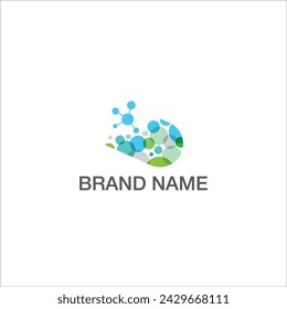 capsule medicine chemistry molecule science vector logo template