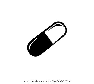 
icono de la cápsula vectorial aislado.