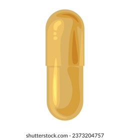 Cápsula con medicamento de fondo blanco