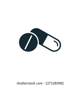 capsule, medicine, pill icon vector