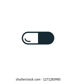 capsule, medicine, pill icon vector