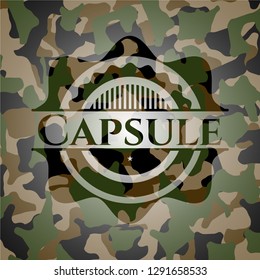 Capsule on camo texture