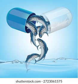 The capsule opened to reveal a mackerel.