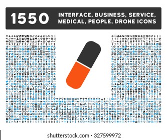 Capsule and other web interface, business tools, people poses, medical service vector icons. Style is flat symbols, bicolored, rounded angles, white background.
