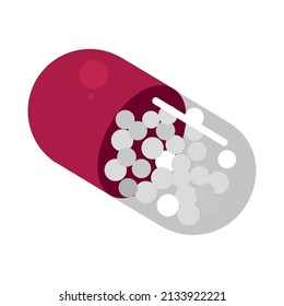 capsule pharmacy isometric icon isolated