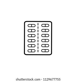 capsule, pill, medicine icon vector template