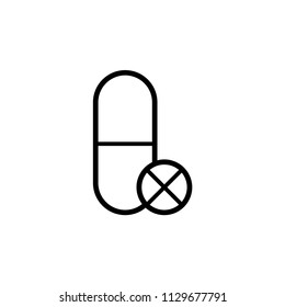 capsule, pill, medicine icon vector template