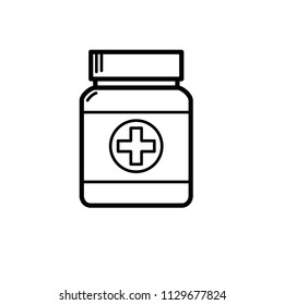 capsule, pill, medicine icon vector template