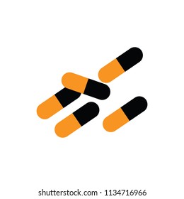 capsule, pill, medicine icon vector
