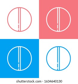Capsule, pill, tablet icon. Can be used for many purposes, website. Trendy style and editable vector. EPS.