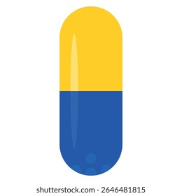 A capsule pill with visible granules inside. 