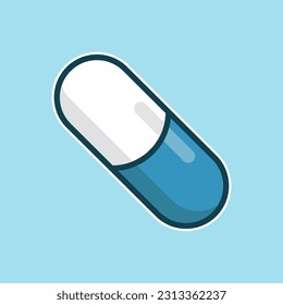 Capsule , pills free icon vector on trendy design