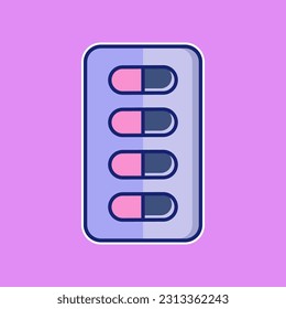 Capsule , pills free icon vector on trendy design