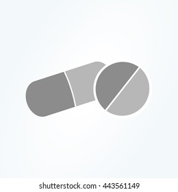 Capsule and pills vector illustration