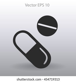 Capsule and pills vector illustration