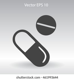 Capsule and pills vector illustration