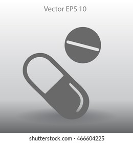 Capsule and pills vector illustration