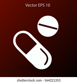 Capsule and pills vector illustration