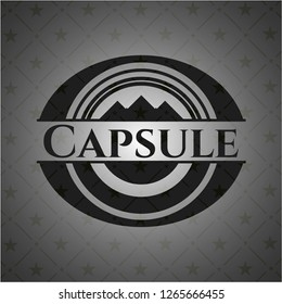 Capsule realistic dark emblem