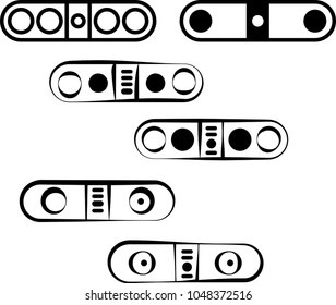 Capsule Shape Speaker Icon Collection Vector Art Illustration