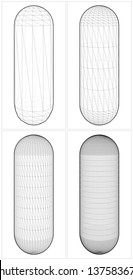 Capsule From The Simple To The Complicated Shape Vector 10