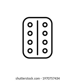 capsule strip icon, eps 10