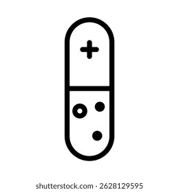capsule supplement icon line style