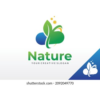 Logo-Design der Kapselzusatz. Design für pflanzliche Arzneimittel-Logos, Vektorgrafik