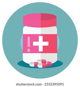 Capsule and Tablet Illustrations Perfect for Pharmaceutical Branding