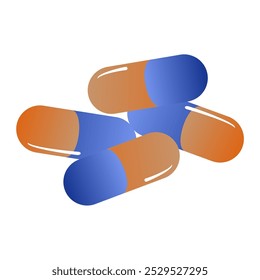 vetor de símbolo de medicamento para cápsulas e comprimidos